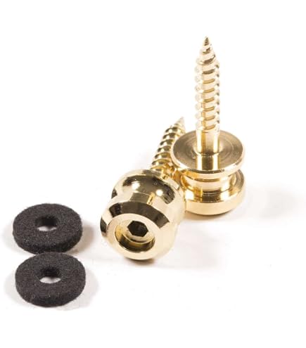 Amazon.com: Schaller 14010501 Security Straplocks, Gold : Musical